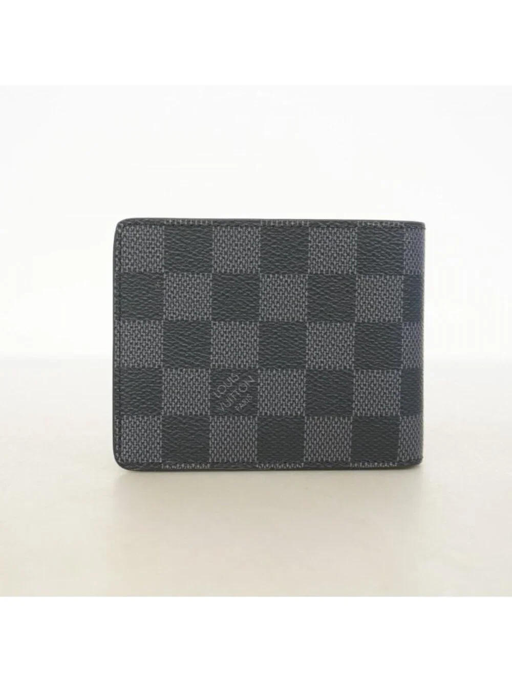 Louis Vuitton Wallet Damier Graphite Portefeuille Calf Black Gray